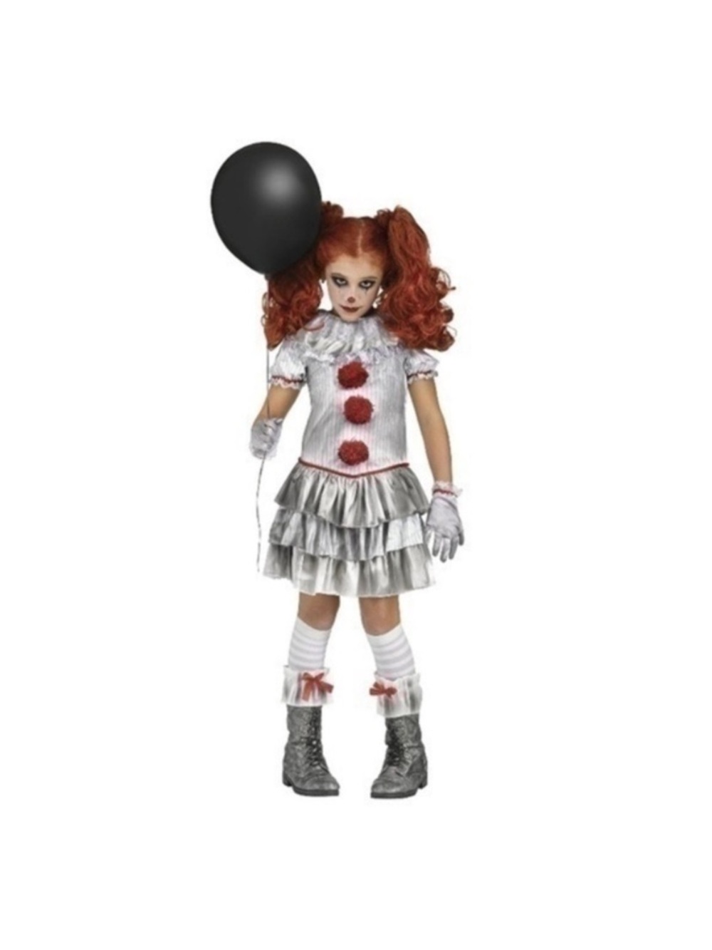 NWT. WAY TO CELEBRATE Carnevil Clown Creepy Clown Kids Costume